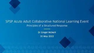 Improving Patient Safety: Learning Together: Principles of a Structured Response