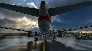 STORM SURVIVOR: American Airlines Boeing 737-800 Battles Turbulence in Heart-Pounding Urban Landing