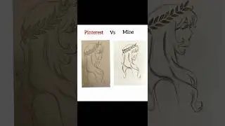 Pinterest vs me 🎀 ( Failed ) 🥥part -3 #kpop #art #drawing #subscribe #pinterest #youtubeshorts