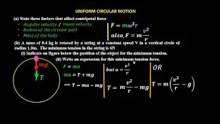 UNIFORM CIRCULAR MOTION || vertical uniform circular motion