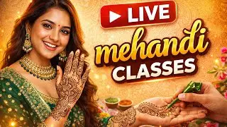 Live🔴Mehndi Class 🌿 | Easy Mehndi forBeginners | New Mehndi Design #live #mehndi