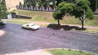 хвост колонны ретро-автомобилей Львов 28.06.2014