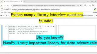 Crack Your NumPy Interview in 60 Seconds! Episode 1