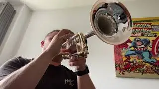 Blowing on an Eclipse trumpet!