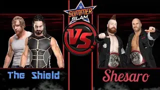 WWE 2K17 Seth Rollins & Dean Ambrose VS Shesaro for The Raw Tag Team Championships Predictions