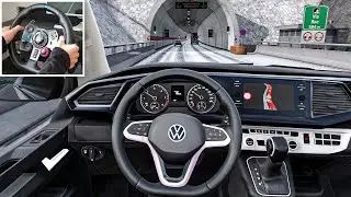 Volkswagen Transporter T6.1 | ETS 2 | [Steering Wheel Gameplay]