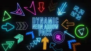 Dynamic Neon Arrows Pack - After Effects Template