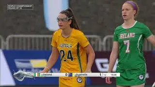 Ireland vs Australia 1st round Women's World Lacrosse Championship 2022