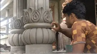 how to make pillar design sand cement design|কিভাবে পিলার ডিজাইন বানায় #pillardesing #পিলারডিজাইন