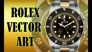 Rolex Watch vector speed art