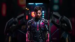 MESSI as&iacute; a Cyberpunk athlete