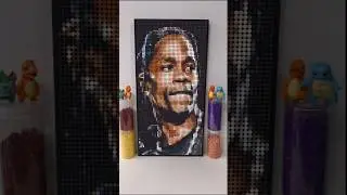 Art Series NO.15.Lego mosaic art-Travis Scott！#legomoc #legoart #lego #legomosaic #travisscott