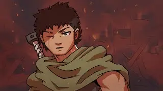 Guts - Berserk | Anime fanart timelapse | Clip Studio Paint