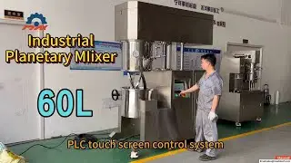 60L Industrial Planetary Mixer Machine Operation Demonstration- Glue Adhesive Sealant Mixing Machine