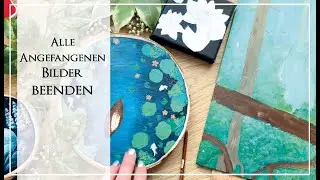 #13 Schaffe ich es, alle angefangenen Bilder zu beenden? - Acryl auf Leinwand #painting