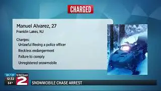 Arrest after snowmobile chase