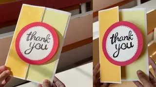 DIY Card ✍️ Thank you Card with Paper 📜 Handmade Card ideas | Easy and Simple Card making
