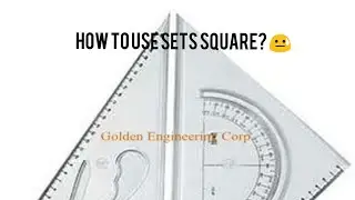 How to make Angle 15&deg; from sets square