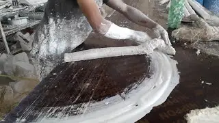 How to Make round cornice | making round cornice design | gypsum border round