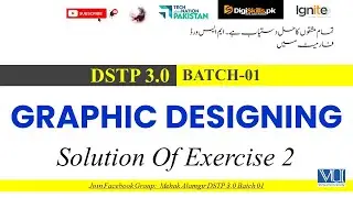 digiSkills graphic designing exercise 2 solution 2025 | DSTP 3.0 batch 01