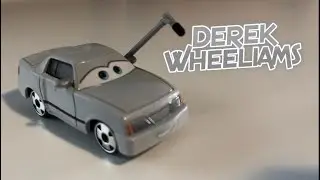 Mattel Disney Pixar Cars Diecast - Derek Wheeliams (2021 New Release Microphone Reporter)