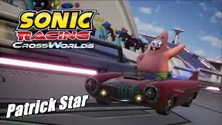 Sonic Racing: CrossWorlds - Patrick Star Gameplay #spongebob #sonic #sonicracingcrossworlds