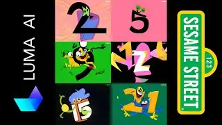 Luma AI Animation | Sesame Street - Abstract Count 23