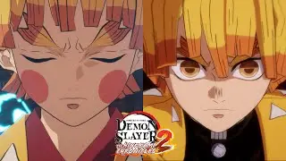 Demon Slayer Hinokami Chronicles 2 - Zenitsu (Entertainment) Vs Zenitsu (DLC) Moveset Comparison
