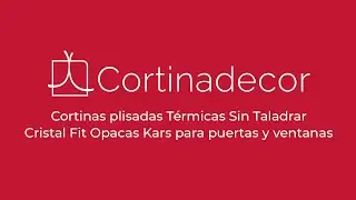 Thermal Pleated Curtain Without Drilling Crystal Fit Opaque Kars for doors and windows | Cortinad...