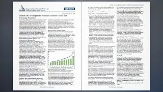 Section 301 Investigations: Vietnam&rsquo;s Timber Trade and Currency Practices