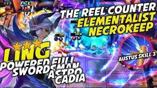 COMBO MAGIC CHESS COUNTER ELEMENTALIST NECROKEEP! LING ASTRO SWORDSMAN CADIA! АВТО ПОБЕДНАЯ СЕРИЯ