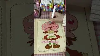 Colouring In To Relax After Work! #colouringart #art #strawberryshortcake