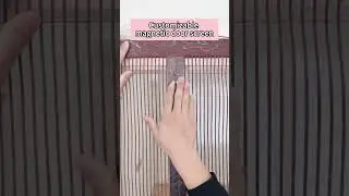 Magnetic Screen Door Mesh with Super Strong Magnets  Middle Opening Door Use various door types