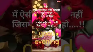 Good evening #latest #trending #shorts #shayari #shortsfeed #viralvideo #love #trending #music #song