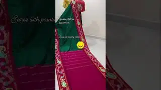 Tanjore painting saree on sale |RanshuArtNest|