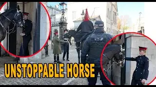 Out of Control! Spooked Horse Bolts and No One Can Stop Him ‼️‼️‼️PUSH corporal of Horse Away!! 