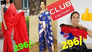 Club factory shopping haul and review | club factory saree review