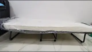 Giantex Rollaway Folding Guest Bed with Memory Foam Mattress Review, Easy to fold up and fold down a