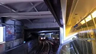 RET Metro Rit (door de ruit) Zuidplein - Wilhelminaplein Rotterdam (in een 4 wagentrein!!)
