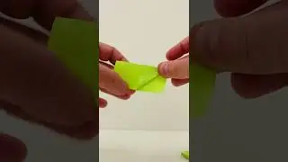 How to make paper plane from post it note.
