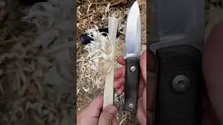 S#0150 ⚡ Lionsteel B41 Convex Edge Feather Stick Making Featherstick Curles Feathersticking Test