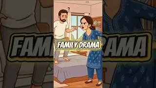 Funny Family Drama | Cartoon Couple Fight & Love Story 😂💑 #shorts #cartoonforkids