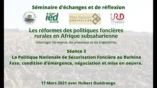 La Politique Nationale de Sécurisation Foncière au Burkina Faso