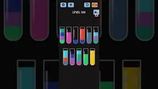 water color sort level 126 | water bottle game level 126