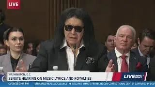 Gene Simmons testifies during Senate hearing on Music Fairness Act