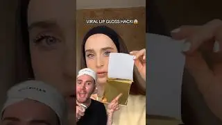 VIRAL LIP GLOSS HACK!😱 (follow for more!💗) #beauty #skincare #makeup #makeuptutorial #beautytips