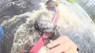 Fail canoe wrapped solo riviere Bazin