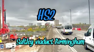 HS2 Saltley viaduct update Birmingham England 4K 