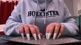 ASMR rhinestone sheet scratching￼