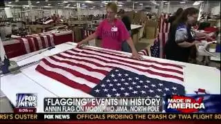 Fox & Friends Vists Annin Flagmakers in Coshocton,Ohio